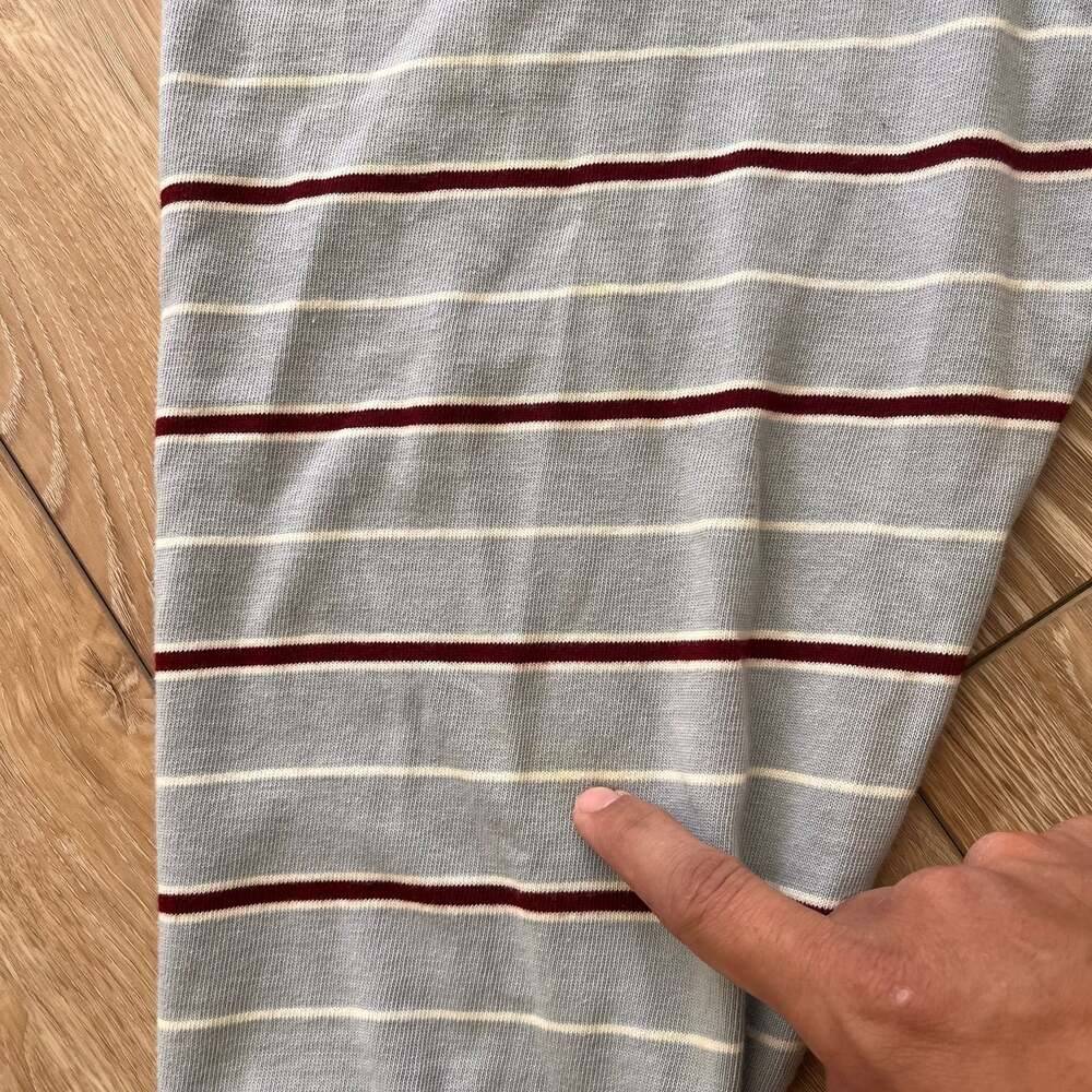 Damson Madder Remie Striped Long Sleeve Rugby Polo Shirt - Picture 8 of 8